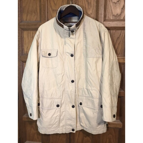 Izzi Rugged Blanket Lined Chore Jacket Women's M Canvas Corduroy Field Barn Coat - Picture 3 of 14